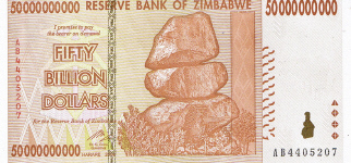 P 87 Zimbabwe 50 Billion Dollars 2008
